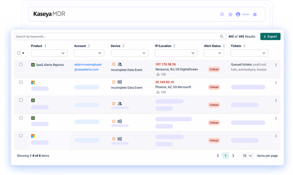 Kaseya MDR Scalable Security