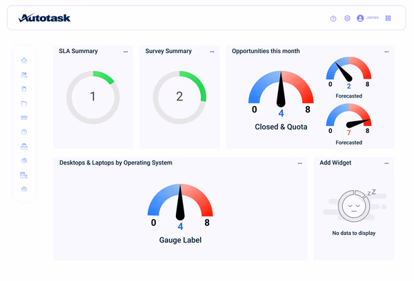 Dashboard for Autotask PSA