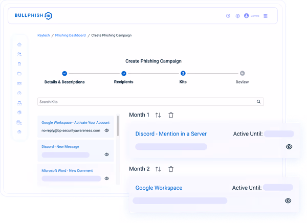 BullPhish ID mise en place d'une campagne de hameçonnage