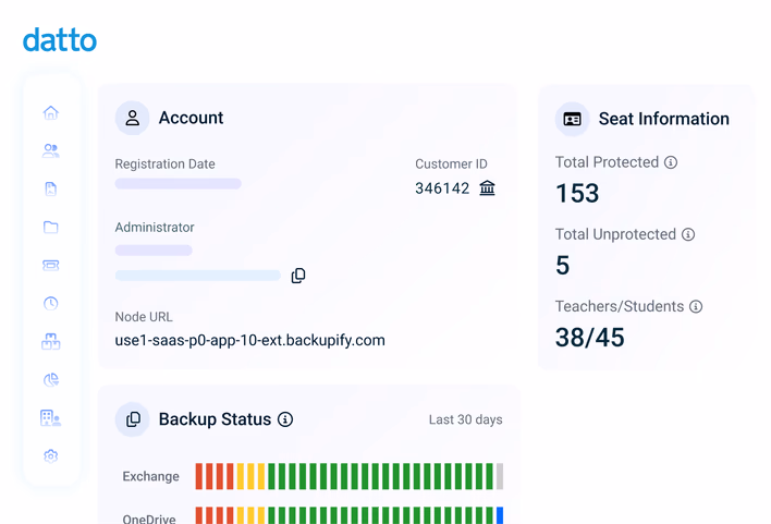 Microsoft 365-Backup-Dashboard