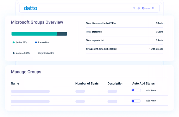 Restore data in minutes