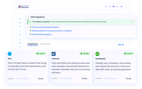 ConnectBooster Automatisierung