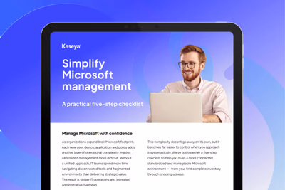 Simplify Microsoft management: A practical five-step checklist