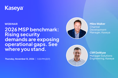 2026 MSP Benchmark: Rising security demands are exposing operational gaps. See where you stand.