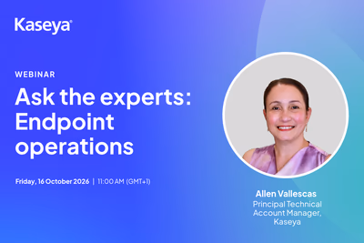 Ask the Experts: Endpoint Operations Q4 Series