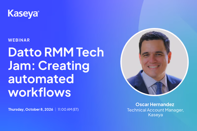 Datto RMM Tech Jam: Creating Automated Workflows