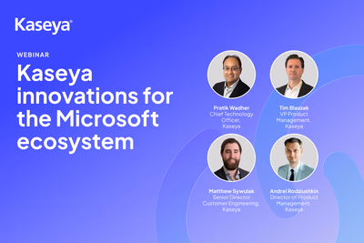 Innovaties van Kaseya voor het Microsoft-ecosysteem