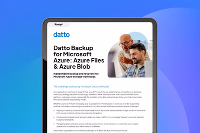 Fichiers Datto « Backup for Microsoft Azure » et Azure Blob