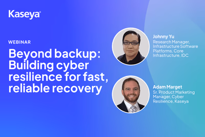 Mehr als nur Backups: Aufbau von Cyber-Resilienz für eine schnelle und zuverlässige Wiederherstellung