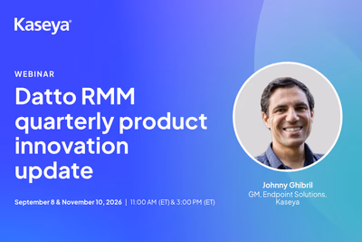 Datto RMM quarterly product innovation update