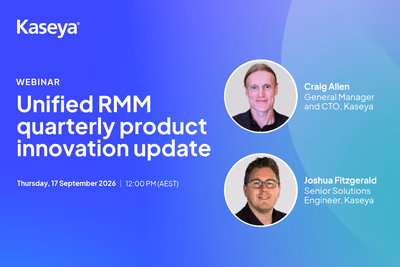 Unified RMM Quarterly Product Innovation Update