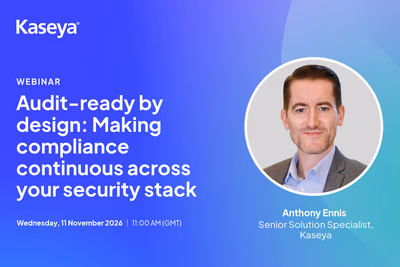 Audit-Ready by Design: Making Compliance Continuous Across Your Security Stack