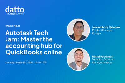 Autotask Tech Jam: Master the Accounting Hub for QuickBooks Online