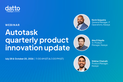 Autotask quarterly product innovation update