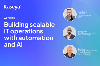 Webinar: Building scalable IT operations with automation and AI