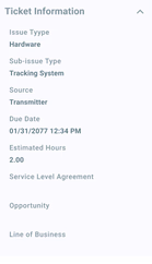 Ticket Information