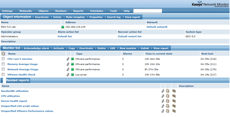 How to monitor VMWare using KNM 4.1 8