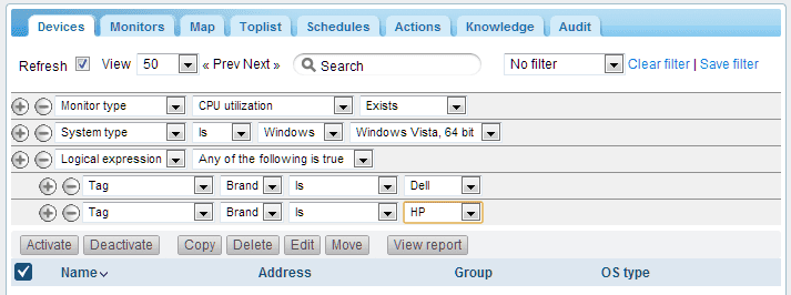 KNM v5 - Filtering in lists