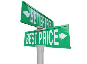 Better Price / Best Price Street Cross Sign