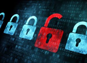 Hacker break digital lock