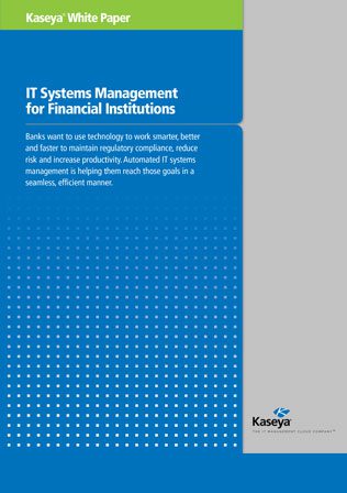 IT Systems Management for Financial Institutions