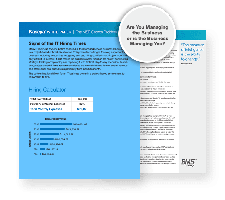 The MSP Growth Problem Whitepaper