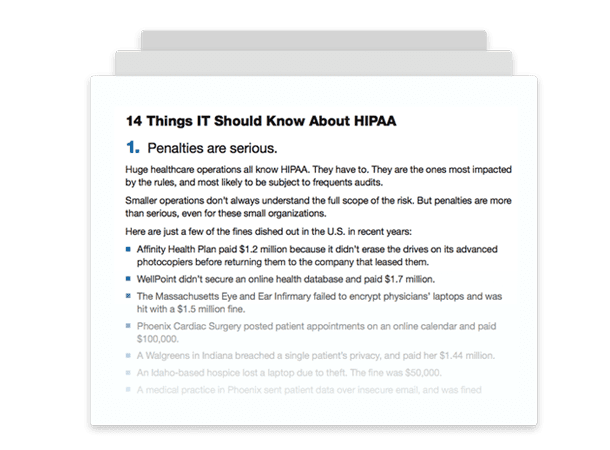 14 Things IT Should Know About HIPAA