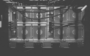 Server computers in a server rack