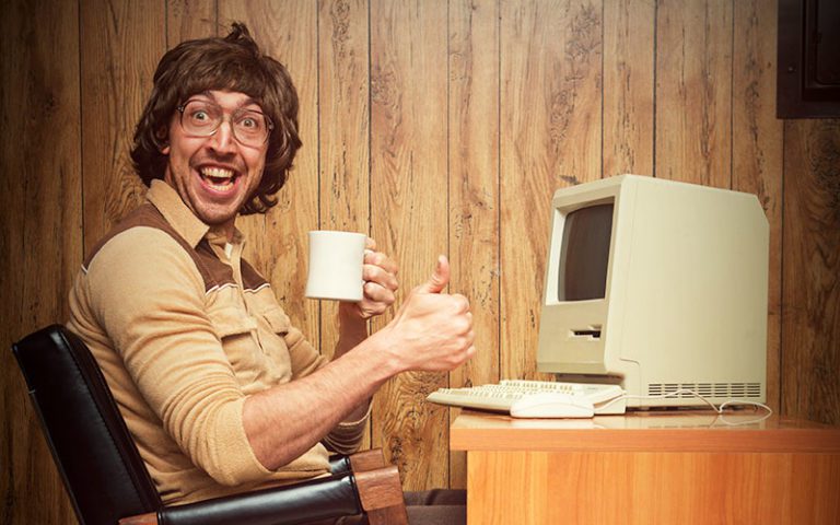 1980s Nerdy Computer Sysadmin