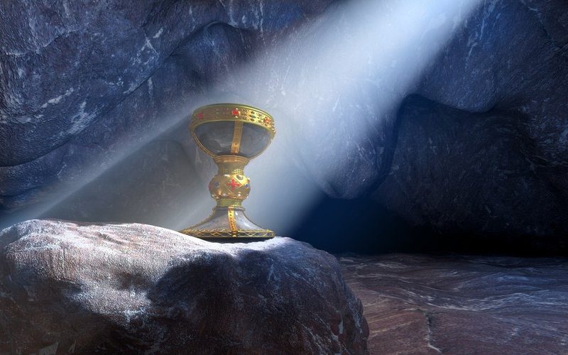 The Holy Grail basking in light