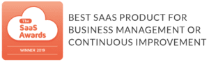 The SaaS Awards - Winner 2019 - Best SaaS Product for Business Management or Continuous Improvement