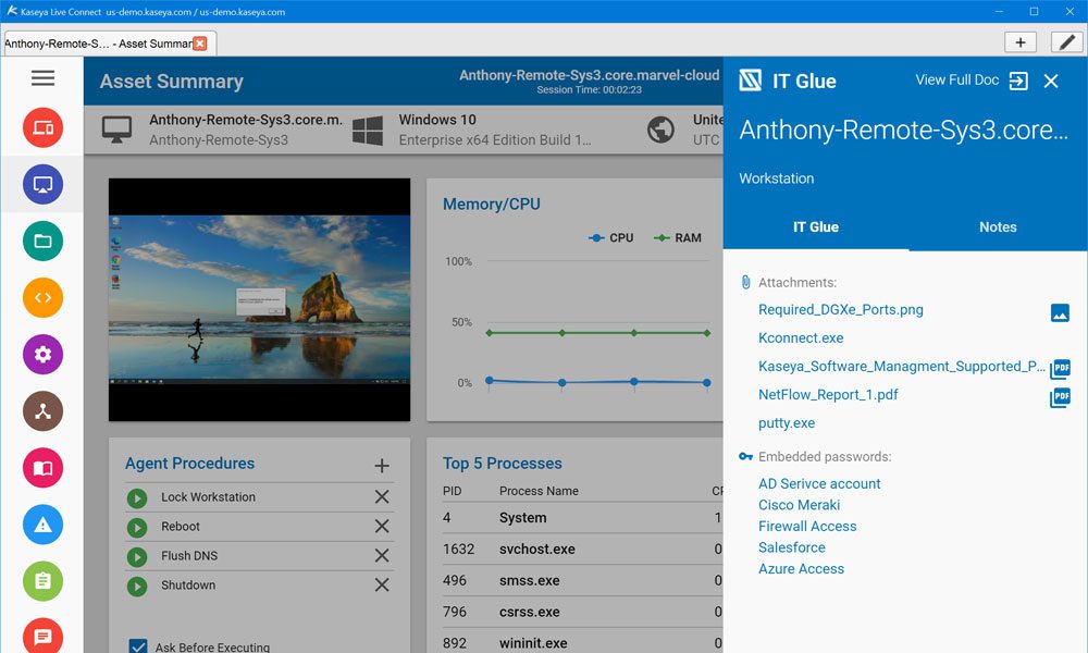 IT Glue Integration in VSA