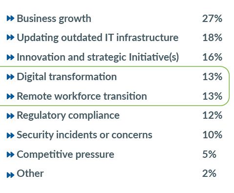 Figure 4: Factors Driving IT Spending in 2021
