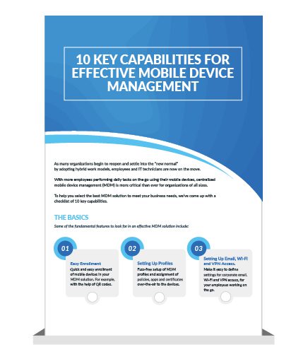 10 Key Capabilities for Effective Mobile Device Management Preview