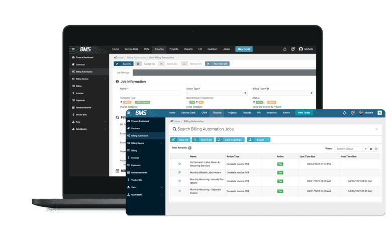 BMS Product Example for Billing Automation