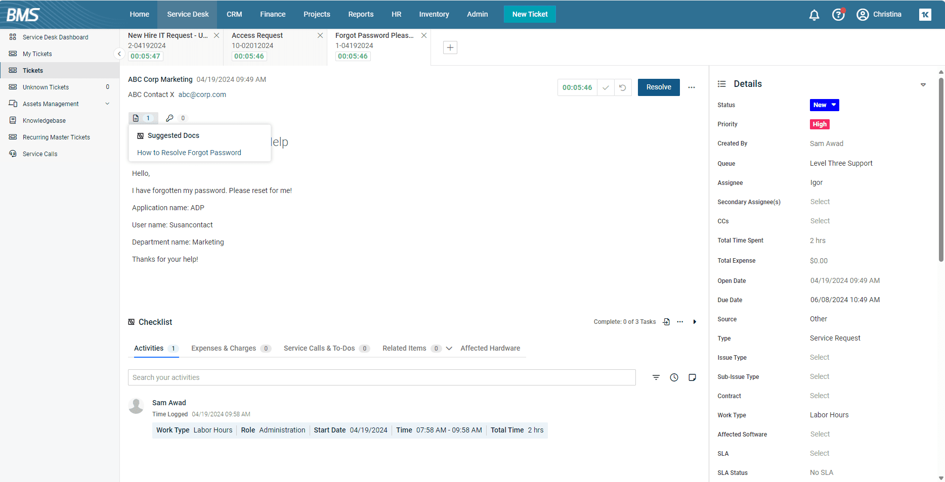 Kaseya BMS, Overview