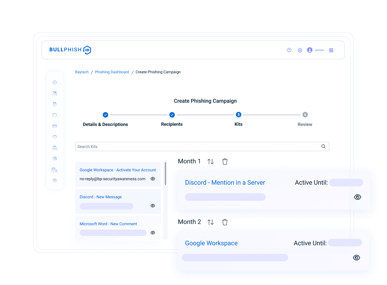 Bullphish ID crea una campaña de phishing