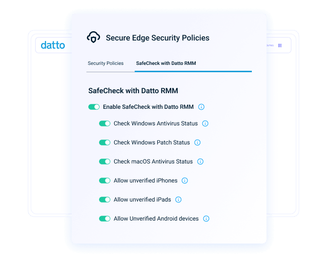 Enforce security policies